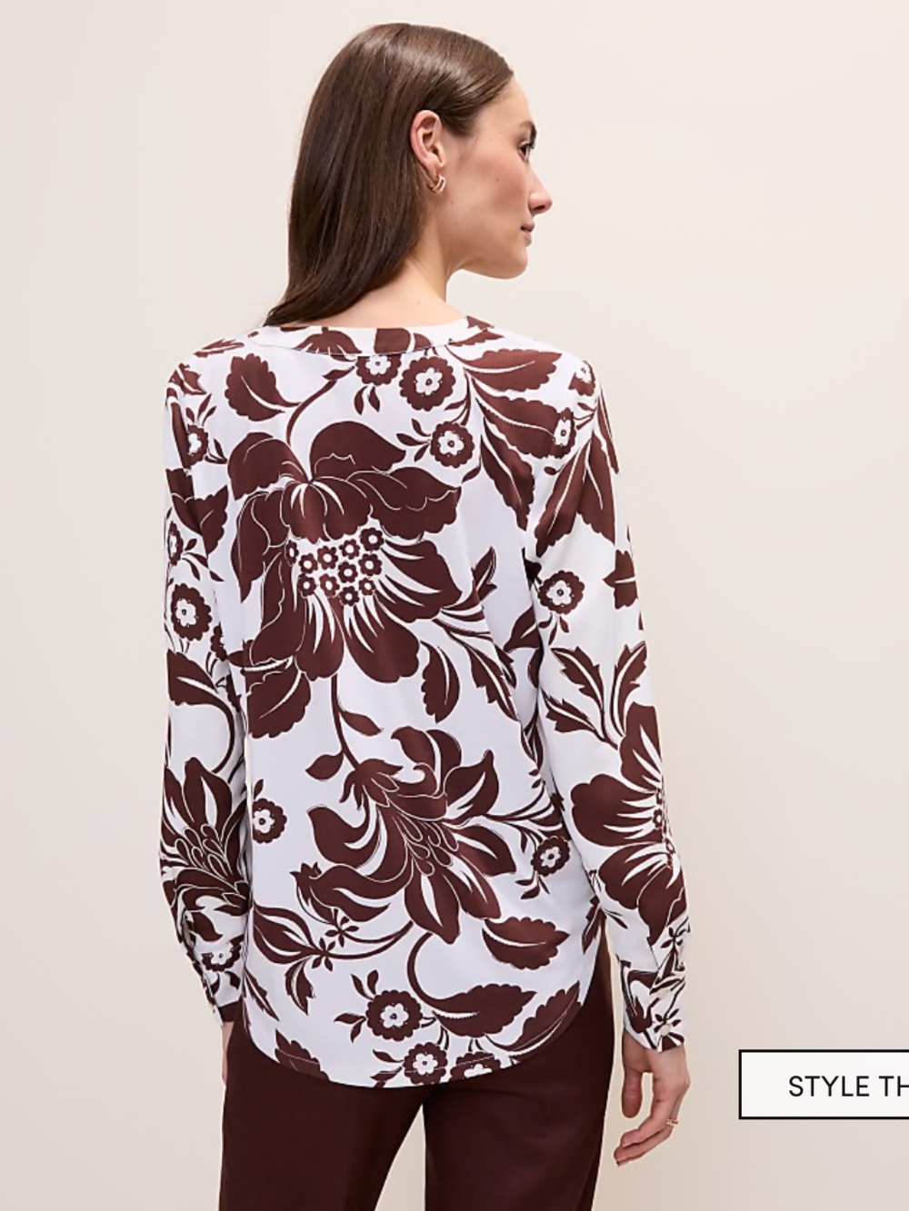 Ann Taylor Loft mixed media long sleeve xs - Picture 7 of 8